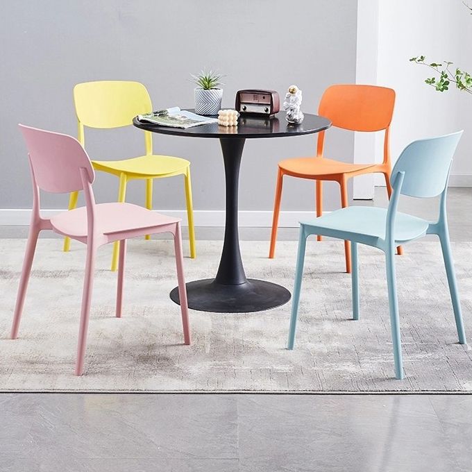 Contemporary Style Dining Chair Plastic Kitchen Dining Armless Single Chair Clearhalo ' kitchen&dining_furn' 'Dining Chairs' 'Dining Tables & Seating' 'dining_chair' 'furn' 'furn_dining_chair' 'Furniture' 'furniture_dining_chair' 'Kitchen & Dining Furniture' 'kitchen' 1200x1200_fd9168ed-bdda-489b-808f-13d67108e770