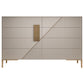 Glam Horizontal Storage Chest Wood Soft-Close Drawers Double Chest