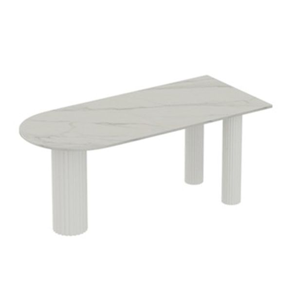 Sintered Stone Top Freeform Table for Restaurant Modern Dining Table with 3 Legs Clearhalo ' dining_table' 'Dining Tables & Seating' 'Dining Tables' 'furn' 'furn_dining_table' 'Furniture' 'furniture_dining_table' 'Kitchen & Dining Furniture' 'kitchen&dining_furn' 'kitchen' 'kitchen_dining_table' 1200x1200_fd941649-a46f-4637-919f-c2813b33e7d9