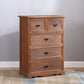Solid Wood Accent Chest with Drawers 11.81" Wide Rectangle Chest