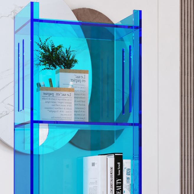 Standard Closed Back Bookshelf Scandinavian Acrylic Bookcase