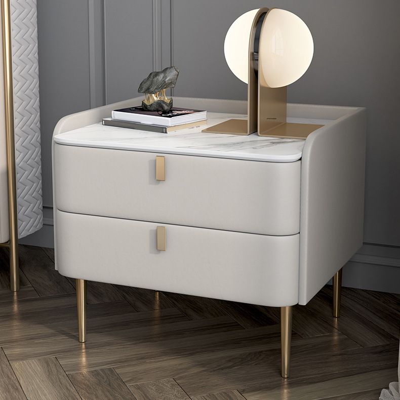 19.69" Tall 2-drawer Bedside Cabinet Legs Included Solid Wood Night Table Clearhalo 'Bedroom Furniture' 'furn' 'furn_night_stand' 'Furniture' 'night_stand' 'Nightstands' 1200x1200_fd9a4cf5-a045-4bd2-ad13-c95c0ab521a2