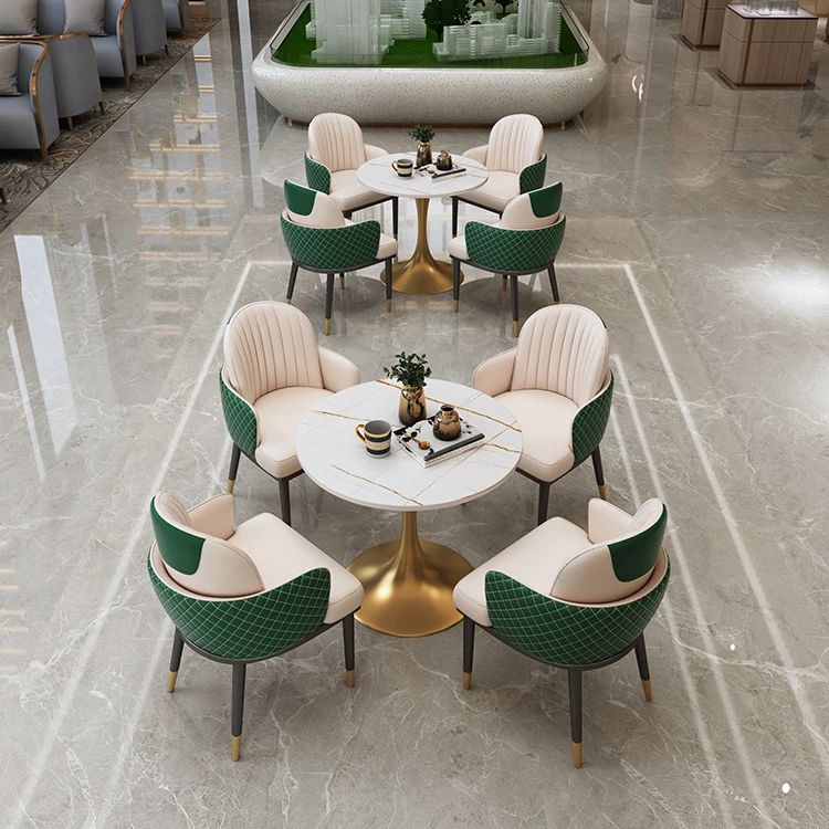 Round Luxury Style Dining Table White Tone Fixed Table with Sintered Stone Clearhalo ' dining_table' 'Dining Tables & Seating' 'Dining Tables' 'furn' 'furn_dining_table' 'Furniture' 'furniture_dining_table' 'Kitchen & Dining Furniture' 'kitchen&dining_furn' 'kitchen' 'kitchen_dining_table' 1200x1200_fd9a6696-d009-498a-80ec-70a86b2a96d8