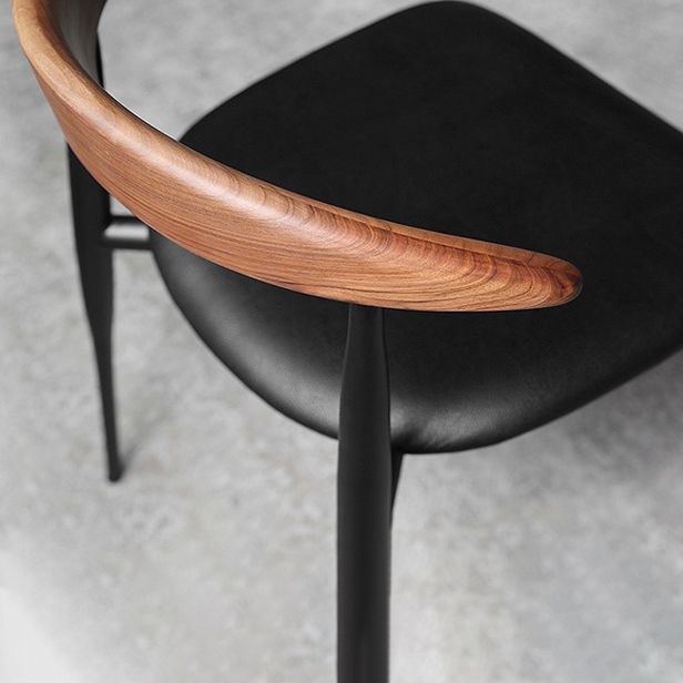 Metal Industrial Kitchen Dining Room Chair Open Back Side Chair Clearhalo ' kitchen&dining_furn' 'Dining Chairs' 'Dining Tables & Seating' 'dining_chair' 'furn' 'furn_dining_chair' 'Furniture' 'furniture_dining_chair' 'Kitchen & Dining Furniture' 'kitchen' 1200x1200_fd9b851e-0ef2-4d0e-8c29-62e103fb8e66