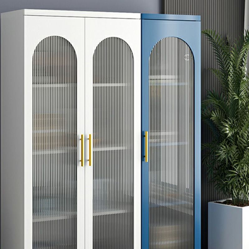 Sideboard di metallo moderna della scheda laterale con porta di vetro per cucina