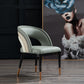 Glam Style Open Back Leather Upholstered Dining Chair with Wooden Legs Clearhalo 'Dining Chairs' 'Dining Tables & Seating' 'dining_chair' 'furn' 'furn_dining_chair' 'Furniture' 'Kitchen & Dining Furniture' 1200x1200_fd9c94bb-4be3-40bb-ae9e-697b12d08a78