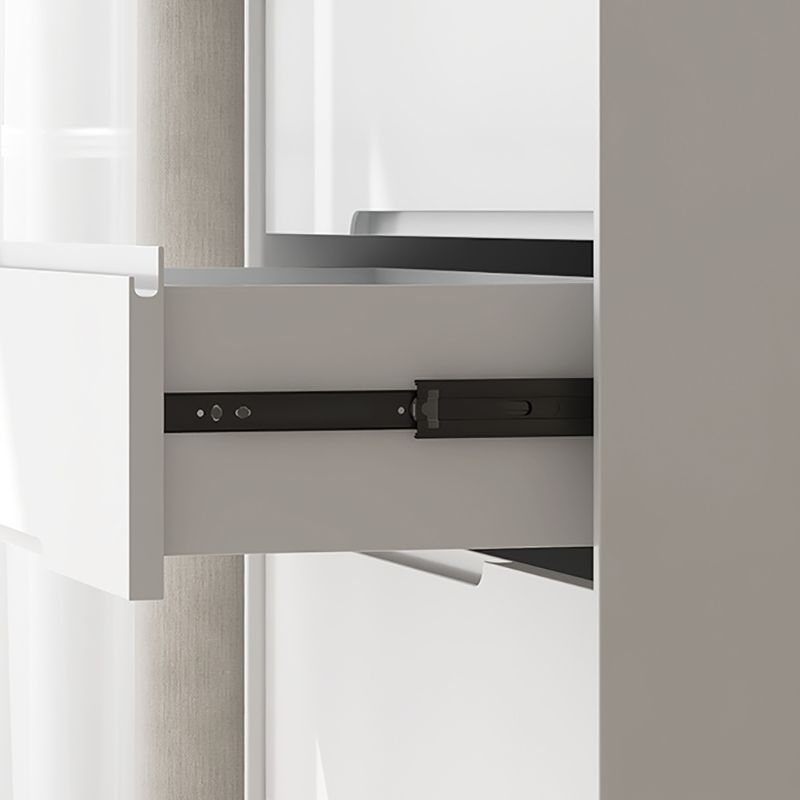 Poitrine de rangement vertical scandinave avec tiroirs à fermer pour la maison