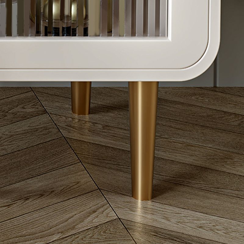 2つの引き出しを備えた木材の虚栄心石トップドレッシングテーブルの白い