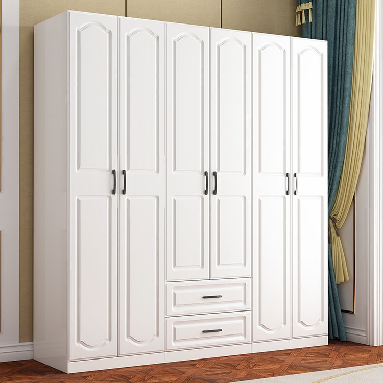 Wooden Wardrobe Closet with Drawer Contemporary Wardrobe Armoire