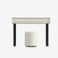 Moderne grijze/beige ijdelheidstabellen hout- en metalen make -uptafel set
