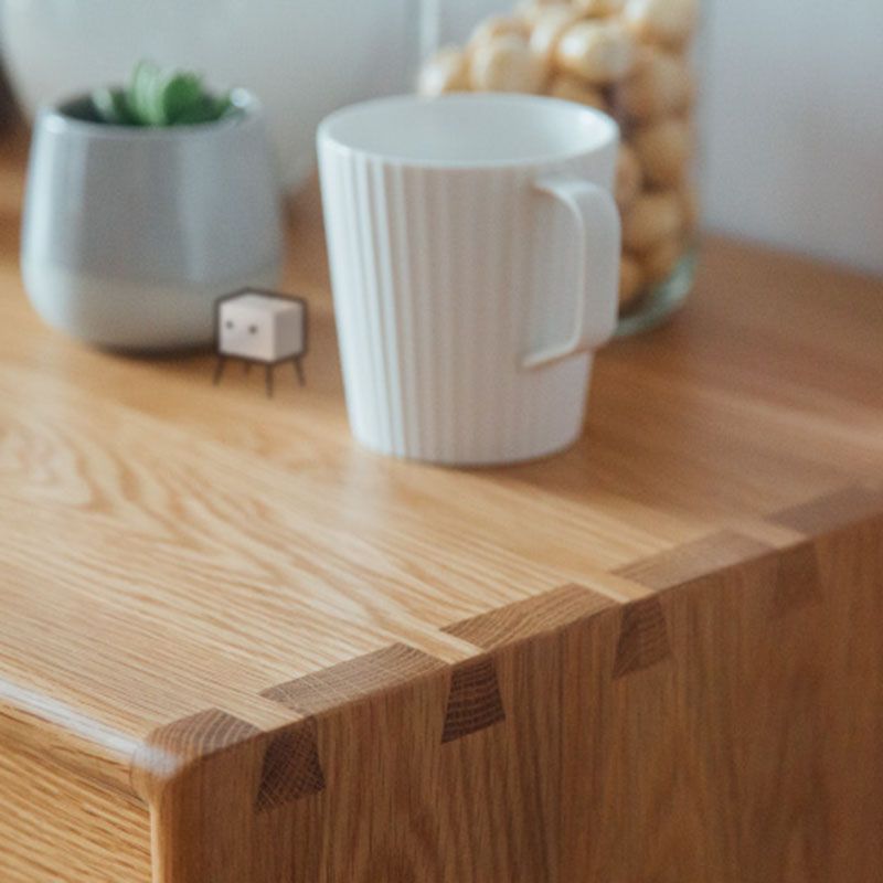 Modern Dresser Solid Wood Storage Chox Profirer con 9 cajones