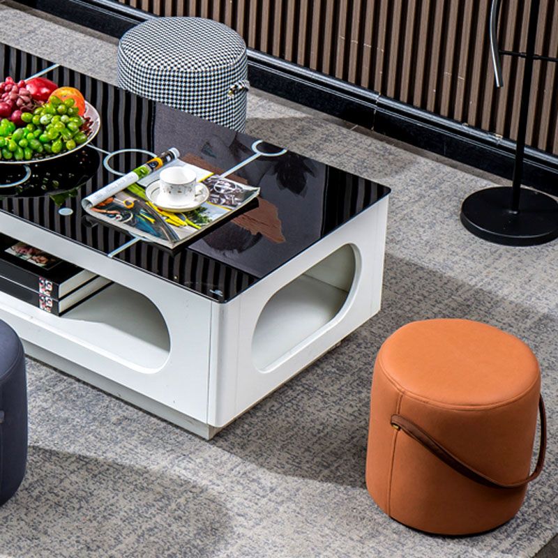 Modern Orange Pouf Round Scratch Resistant Pouf for Living Room Clearhalo 'furn' 'furn_ottomans_poufs' 'Furniture' 'Living Room Furniture' 'Ottomans & Poufs' 'ottomans_poufs' 1200x1200_fda1a9b6-e9f3-4e00-acea-b8fc3285dd46