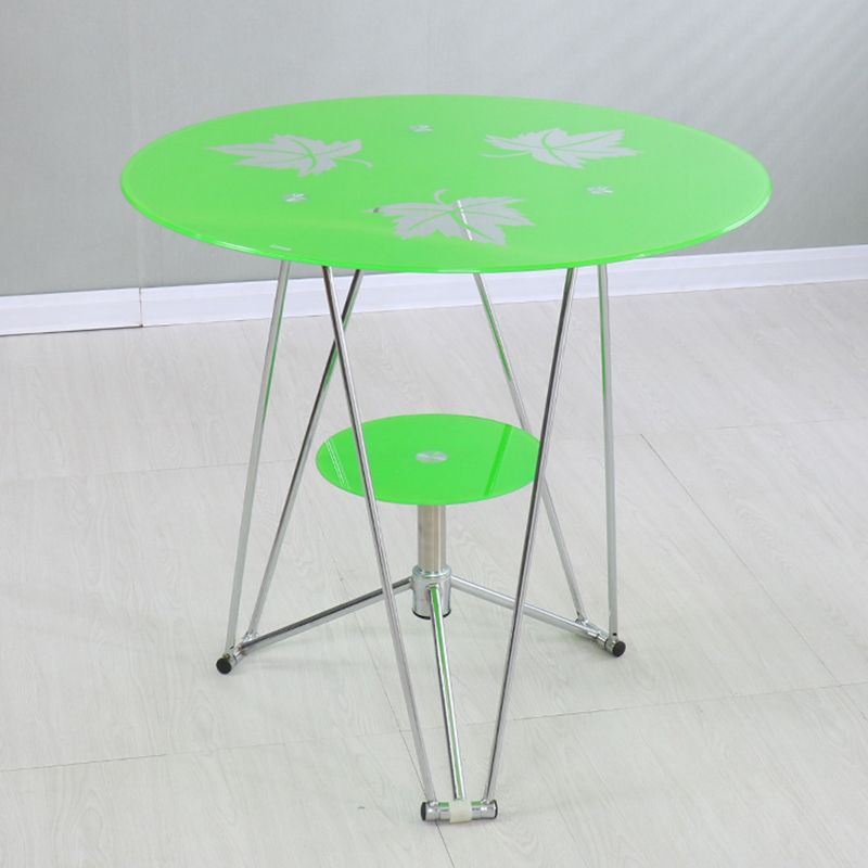Modern Round Dining Room Table Tempered Glass Table with Pedestal Base for Dining Room Clearhalo ' dining_table' 'Dining Tables & Seating' 'Dining Tables' 'furn' 'furn_dining_table' 'Furniture' 'furniture_dining_table' 'Kitchen & Dining Furniture' 'kitchen&dining_furn' 'kitchen' 'kitchen_dining_table' 1200x1200_fda2c0eb-f29d-4824-869c-b0fbea0a846a