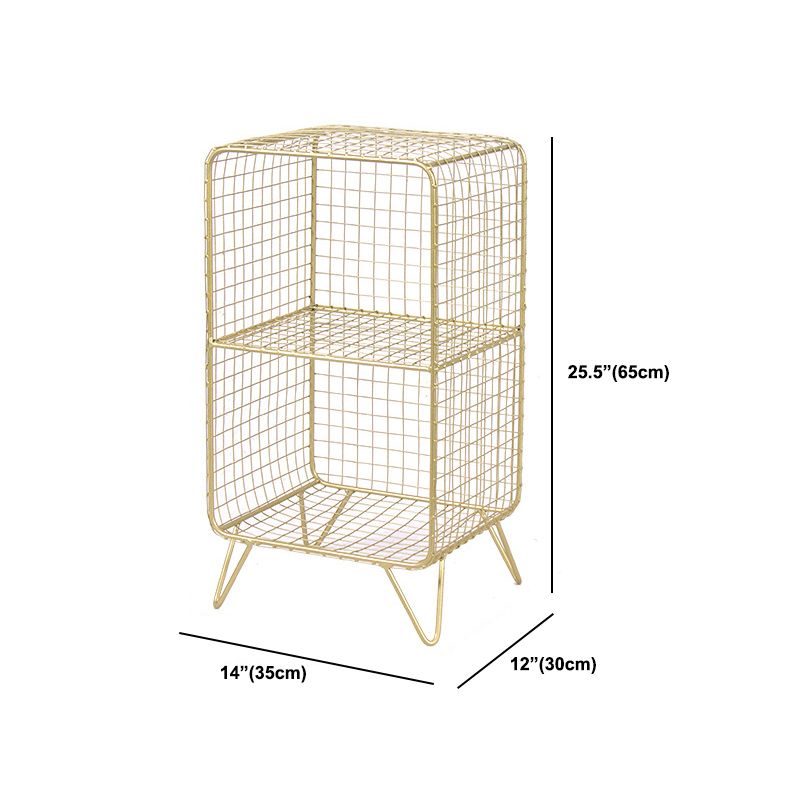 Modem Metal Bookshelf Standard Shelf Bookshelf for Home Office 11.8" W