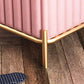 Solid Color Flannel Standard Stool Modern Simple Square Upholstered Ottoman