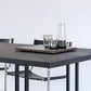 Solid Wood Top Dining Table Contemporary Dining Table with Sled Base in Black Clearhalo 'Dining Tables & Seating' 'Dining Tables' 'dining_table' 'furn' 'furn_dining_table' 'Furniture' 'furniture_dining_table' 'Kitchen & Dining Furniture' 'kitchen' 'kitchen_dining_table' 1200x1200_fda6b063-eea1-4857-80eb-3780e594d3e9