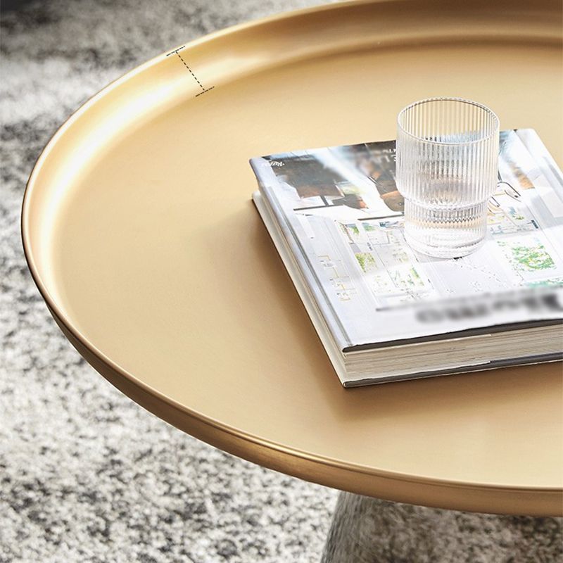 La base di vetro desktop in metallo moderno può essere immagazzinata tavola rotonda