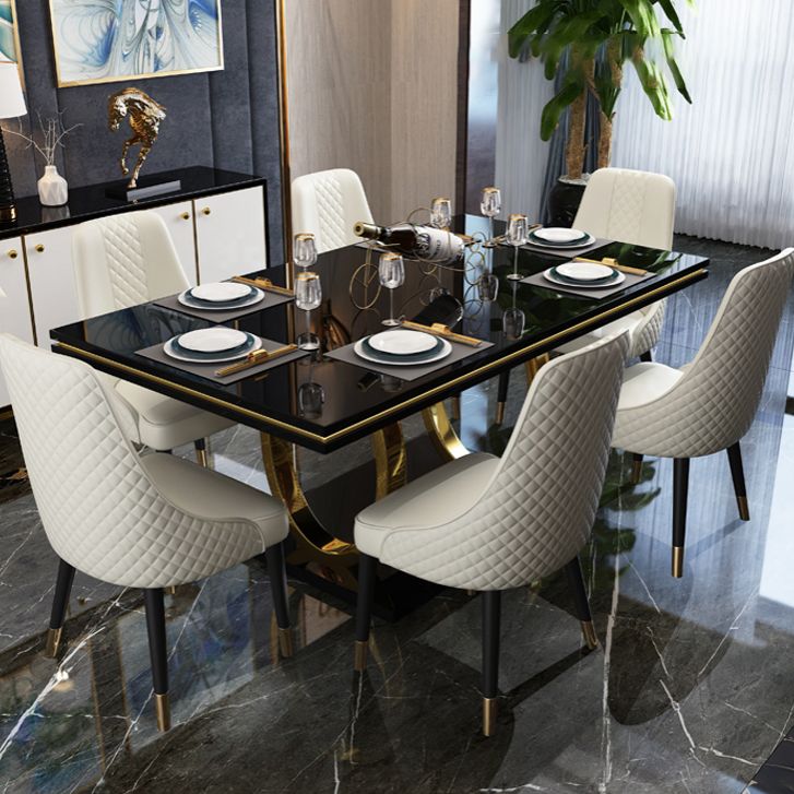 Scandinavian Style Metal Chair Dining Room Solid Back Side Chairs (Set of 2) Clearhalo ' kitchen&dining_furn' 'Dining Chairs' 'Dining Tables & Seating' 'dining_chair' 'furn' 'furn_dining_chair' 'Furniture' 'furniture_dining_chair' 'Kitchen & Dining Furniture' 'kitchen' 1200x1200_fda8dc95-f57f-4e86-a3e6-5a9edcc87e7e