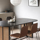 Modern Ash Wood Dining Table Oval Wooden Table with Double Pedestal in Black Clearhalo 'Dining Tables & Seating' 'Dining Tables' 'dining_table' 'furn' 'furn_dining_table' 'Furniture' 'Kitchen & Dining Furniture' 1200x1200_fda8f2b9-2a1a-47f7-b15a-ab900414a701