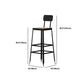 Industrial Table and Stool Set 1/4/7 Pcs Solid Wood Bar Table with Iron Base Stools Clearhalo 'Bar Furniture' 'furn' 'furn_home_bar_bar_sets' 'Furniture' 'Home Bars & Bar Sets' 'home_bar_bar_sets' 'Kitchen & Dining Furniture' 1200x1200_fdb08caf-0a0e-458a-adbc-a7ee48fa70e2