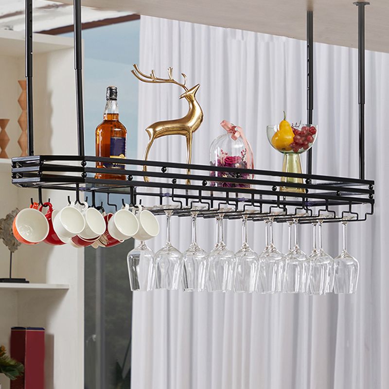 Estantes de vino colgantes industriales Cárcel de vino de soporte de metal de metal