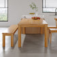 Modern Style Dining Table Rectangle Wood Dining Table with 3 legs Clearhalo 'Dining Tables & Seating' 'Dining Tables' 'dining_table' 'furn' 'furn_dining_table' 'Furniture' 'furniture_dining_table' 'Kitchen & Dining Furniture' 'kitchen' 'kitchen_dining_table' 1200x1200_fdb10d7e-b8e5-4588-92b2-c1b655965f52