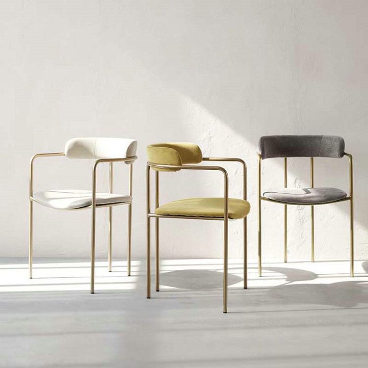 Glam Style Dining Arm Chair Upholstered Dining Armchair for Indoor Clearhalo 'Dining Chairs' 'Dining Tables & Seating' 'dining_chair' 'furn' 'furn_dining_chair' 'Furniture' 'furniture_dining_chair' 'Kitchen & Dining Furniture' 1200x1200_fdb1203b-9677-490e-bbdd-9be9d2c29d5a