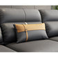 Contemporary Dark Gray Sofa Faux Leather Stain-Resistant Sectional with Pillow Top Arm Clearhalo 'furn' 'furn_sectionals' 'Furniture' 'furniture_sectionals' 'Living Room Furniture' 'Sectionals' 1200x1200_fdb377aa-4726-4e47-9b7d-c4645d543033