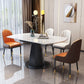 Sintered Stone Dining Table Drop-Leaf Dinner Table for Dining Room Clearhalo 'Dining Tables & Seating' 'Dining Tables' 'dining_table' 'furn' 'furn_dining_table' 'Furniture' 'Kitchen & Dining Furniture' 1200x1200_fdb489a9-8834-4822-924c-430092570783