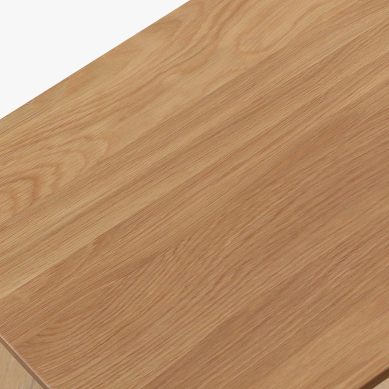 Eigentijdse massief houten rechthoekige bartafel op barhoogte voor de woonkamer