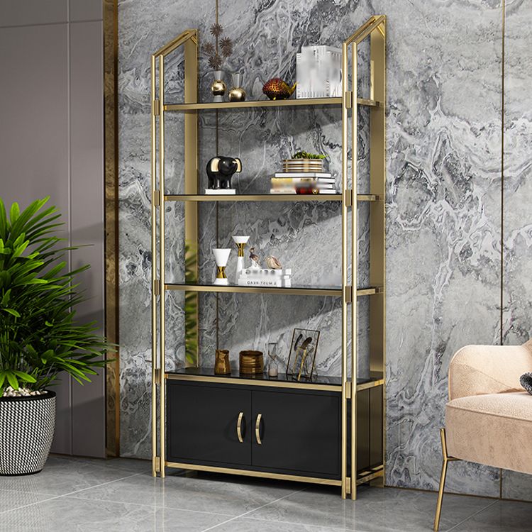 11.81"W Bookcase Open Back Glam Style Bookshelf for Study Room Home Office Clearhalo 'Bookcases' 'furn' 'furn_bookcases' 'Furniture' 'furniture_bookcases' 'kitchen' 'kitchen_bookcases' 'Living Room Furniture' 'Office Furniture' 1200x1200_fdbda838-abe4-4980-a5cf-9d0d5d14f76c