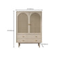 Contemporary Solid Wood Accent Cabinet Beige 2/4-Drawer Chest with Rattan Accent Clearhalo 'Cabinets & Chests' 'cabinets_chests' 'furn' 'furn_cabinets_chests' 'Furniture' 'Living Room Furniture' 1200x1200_fdbfac1c-1b98-494d-b7da-56fcb694d79d