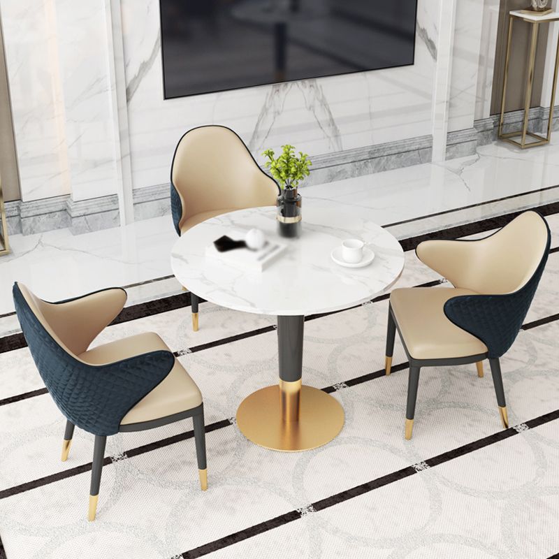 Contemporary 1/4/5 Pieces Dining Set Round Dining Room Table Set Clearhalo 'Dining Room Sets' 'Dining Tables & Seating' 'dining_room_set' 'furn' 'furn_dining_room_set' 'Furniture' 'furniture_dining_room_set' 'Kitchen & Dining Furniture' 'kitchen&dining_furn' 'kitchen' 1200x1200_fdbfaf28-fb59-4f91-a68a-c77e25d76bac