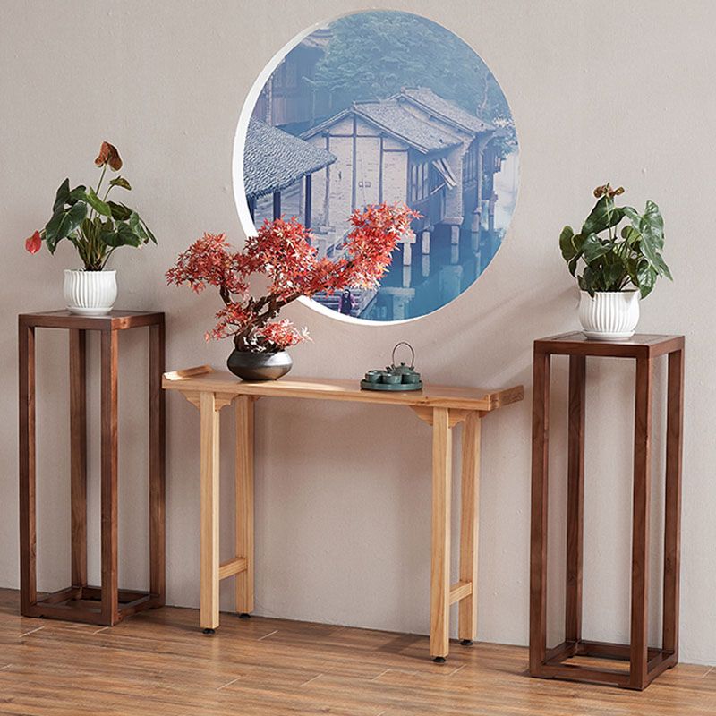 Tavolo da console di legno Tavolo di accento moderno di mezza secolo per Hall