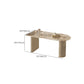 White Stone Top Dinette Table with Double Pedestal Modern Free Form Dining Table Clearhalo 'Dining Tables & Seating' 'Dining Tables' 'dining_table' 'furn' 'furn_dining_table' 'Furniture' 'Kitchen & Dining Furniture' 1200x1200_fdc193ae-5de6-41c7-9252-0a7c86b7a1ee