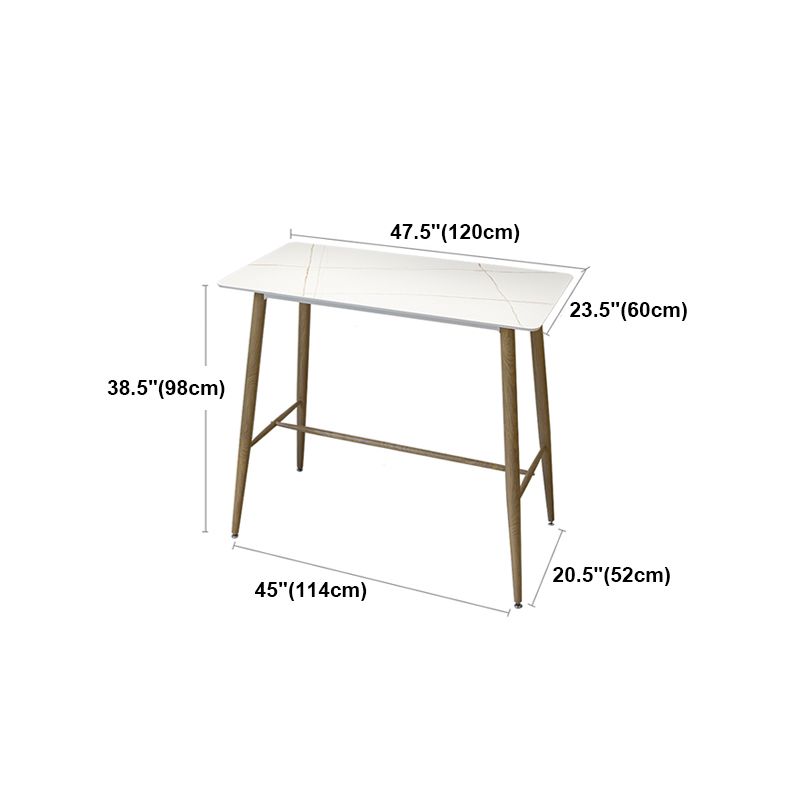 Contemporary Rectangle Table Dining Bar Counter Table for Kitchen Clearhalo 'Bar Furniture' 'Bar Tables' 'bar_tables' 'furn' 'furn_bar_tables' 'Furniture' 'furniture_bar_tables' 'Kitchen & Dining Furniture' 1200x1200_fdc29fca-cc9d-4f92-96fa-0dcb92f243df