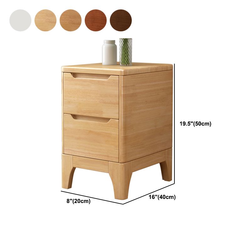 2 Drawer Nightstand with Legs 20" Tall Wood Accent Table Nightstand Clearhalo 'Bedroom Furniture' 'furn' 'furn_night_stand' 'Furniture' 'night_stand' 'Nightstands' 1200x1200_fdc2a9e9-13de-4d2d-b812-3d42cc66ed45