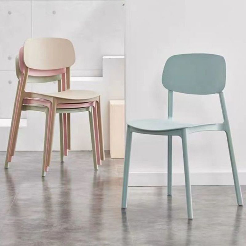 Sillas de comedor de estilo moderno silla de comedor de plástico de plástico