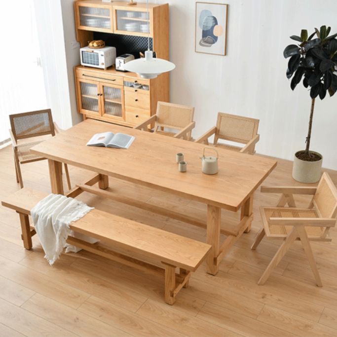 Modern 1/2/4/5/6 Pieces Dining Set Pine Wood Dining Furniture Set /Separate Items Clearhalo 'Dining Room Sets' 'Dining Tables & Seating' 'dining_room_set' 'furn' 'furn_dining_room_set' 'Furniture' 'furniture_dining_room_set' 'Kitchen & Dining Furniture' 'kitchen&dining_furn' 'kitchen' 1200x1200_fdc3c8a4-ead0-4b5d-98b1-f197c036a835