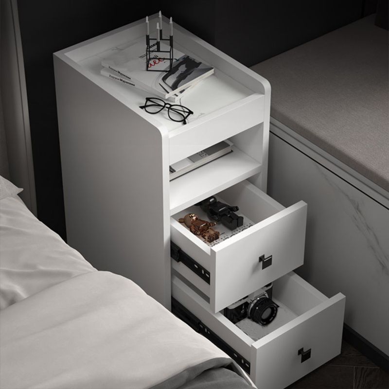 Modern Open Storage Nightstand 2-Drawer 24 Inch H Imitation Wood Night Table Clearhalo 'Bedroom Furniture' 'furn' 'furn_night_stand' 'Furniture' 'night_stand' 'Nightstands' 1200x1200_fdc549e9-0580-4567-91c2-64ca8f5ca644