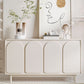 Tavolo da sideboard in legno a buffet in stile contemporaneo con armadi