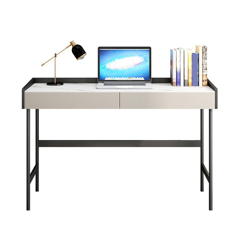 Modern Office Desk Rectangular Secretary Desk with 2 Drawers Clearhalo 'furn' 'furn_office_desk' 'Furniture' 'Office Desks' 'Office Furniture' 'office_desk' 1200x1200_fdc617ca-2844-48f9-9c11-98338cc27731