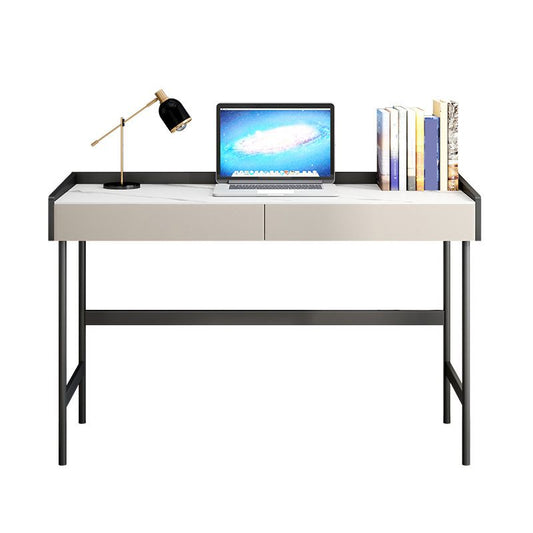 Modern Office Desk Rectangular Secretary Desk with 2 Drawers Clearhalo 'furn' 'furn_office_desk' 'Furniture' 'Office Desks' 'Office Furniture' 'office_desk' 1200x1200_fdc617ca-2844-48f9-9c11-98338cc27731