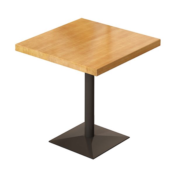 Industrial Solid Wood Dining Table Brown Square Table with Metal Base for Dinning Room Clearhalo ' dining_table' 'Dining Tables & Seating' 'Dining Tables' 'furn' 'furn_dining_table' 'Furniture' 'furniture_dining_table' 'Kitchen & Dining Furniture' 'kitchen&dining_furn' 'kitchen' 'kitchen_dining_table' 1200x1200_fdc6e896-f1b8-47d3-bd60-e5abb2bc1b89