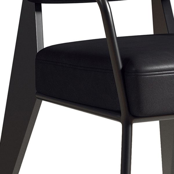 Industrial Style Metal Dining Chair Open Back Dining Arm Side Chair for Kitchen Clearhalo ' kitchen&dining_furn' 'Dining Chairs' 'Dining Tables & Seating' 'dining_chair' 'furn' 'furn_dining_chair' 'Furniture' 'furniture_dining_chair' 'Kitchen & Dining Furniture' 'kitchen' 1200x1200_fdc72a61-1bc4-4590-b886-6d9665f1a754