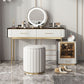 Glam Wooden Makeup Vanity Desk Glass Top Vanity Dressing Table Set Clearhalo 'Bedroom Furniture' 'furn' 'furn_makeup_vanities' 'Furniture' 'Makeup Vanities' 'makeup_vanities' 1200x1200_fdc76e5c-bcf6-46e1-af53-83aefe2a3fa1