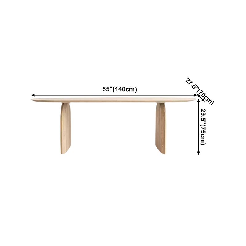 Oval Solid Wood Dining Table Simplicity Double Pedestal Dinette Table for Dining Room Clearhalo ' dining_table' 'Dining Tables & Seating' 'Dining Tables' 'furn' 'furn_dining_table' 'Furniture' 'furniture_dining_table' 'Kitchen & Dining Furniture' 'kitchen&dining_furn' 'kitchen' 'kitchen_dining_table' 1200x1200_fdc9aac6-ce50-448f-a387-e05a4eb33a18