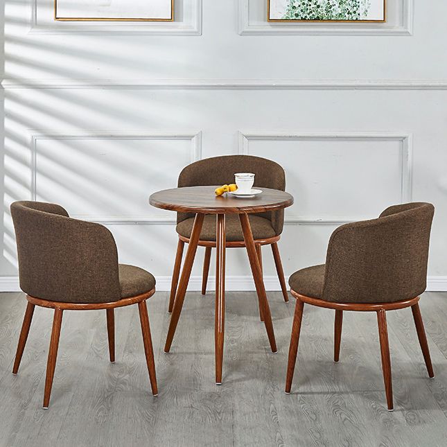 Scandinavian Home Side Chair Parsons Back Metal Upholstered Dining Room Chair Clearhalo ' kitchen&dining_furn' 'Dining Chairs' 'Dining Tables & Seating' 'dining_chair' 'furn' 'furn_dining_chair' 'Furniture' 'furniture_dining_chair' 'Kitchen & Dining Furniture' 'kitchen' 1200x1200_fdca225e-c2c7-4b4a-91fc-f1a6db032ce4