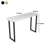 Rectangle Pub Table Contemporary Style Bar Table for Small Places