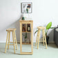 Double Pedestal Bar Table Set 2/3 Pcs Solid Wood Bar Table and Backless Stools Clearhalo 'Bar Furniture' 'furn' 'furn_home_bar_bar_sets' 'Furniture' 'Home Bars & Bar Sets' 'home_bar_bar_sets' 'Kitchen & Dining Furniture' 1200x1200_fdcb52df-8ba2-4bf8-8e87-94d7a0901acd